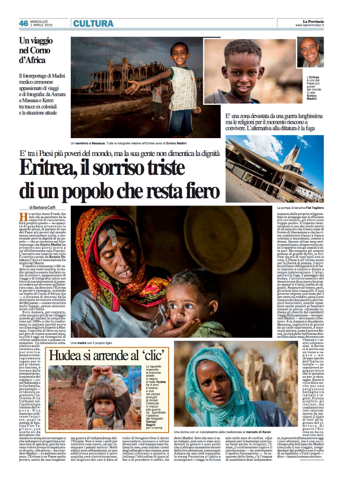 Articolo Eritrea Provincia Puerari
